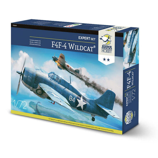 Arma Hobby F4F-4 Wildcat Expert Set 1:72 Plastic Model Kit
