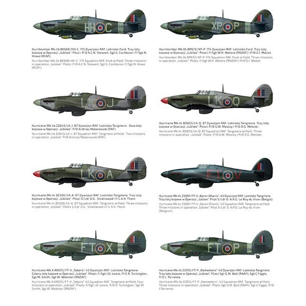 Arma Hobby 70054 Hurricane Mk II a/b/c Dieppe Deluxe 1:72 Plastic Model Kit