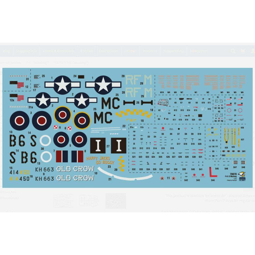 Arma Hobby 70070 North-American P-51D Mustang