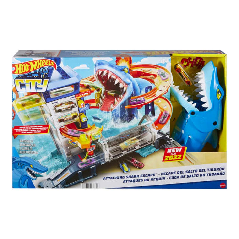 Hot Wheels Attacking Shark Escape Playset Toy HDP06