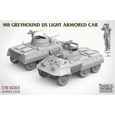 Andy's HHQ 008 M8 Greyhound US Light Armoured Car 1:16 Model Kit
