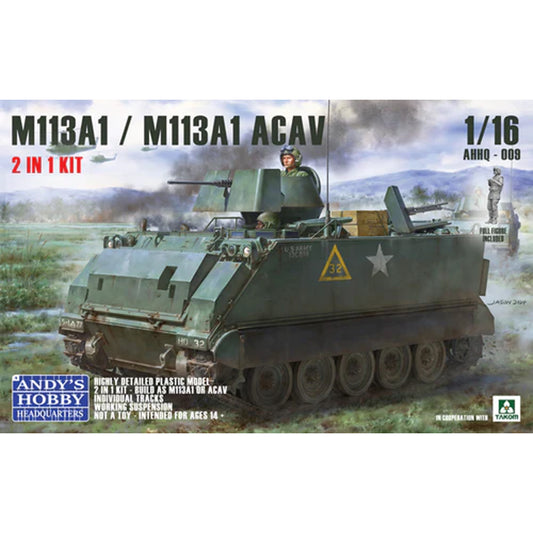 Andy's Hobby HQ M113A1/M1131A ACAV 2-in-1 APC 1:16 Model Kit