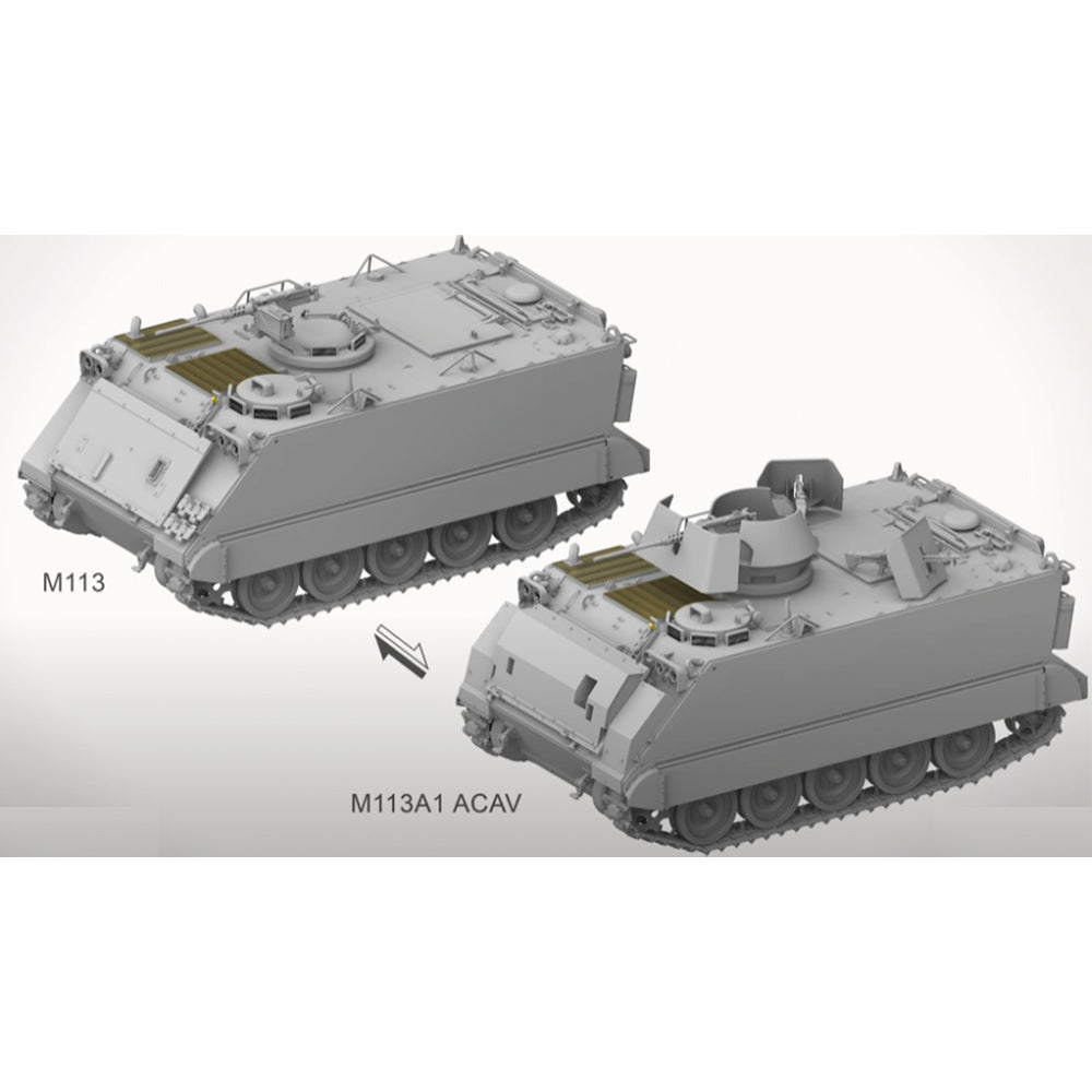 Andy's Hobby HQ M113A1/M1131A ACAV 2-in-1 APC 1:16 Model Kit