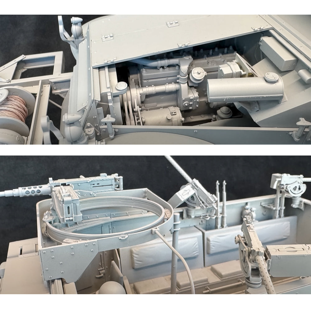 Andy's Hobby HQ 010 M3/M3A1 US Halftrack 2-in-1 1:16 Model Kit