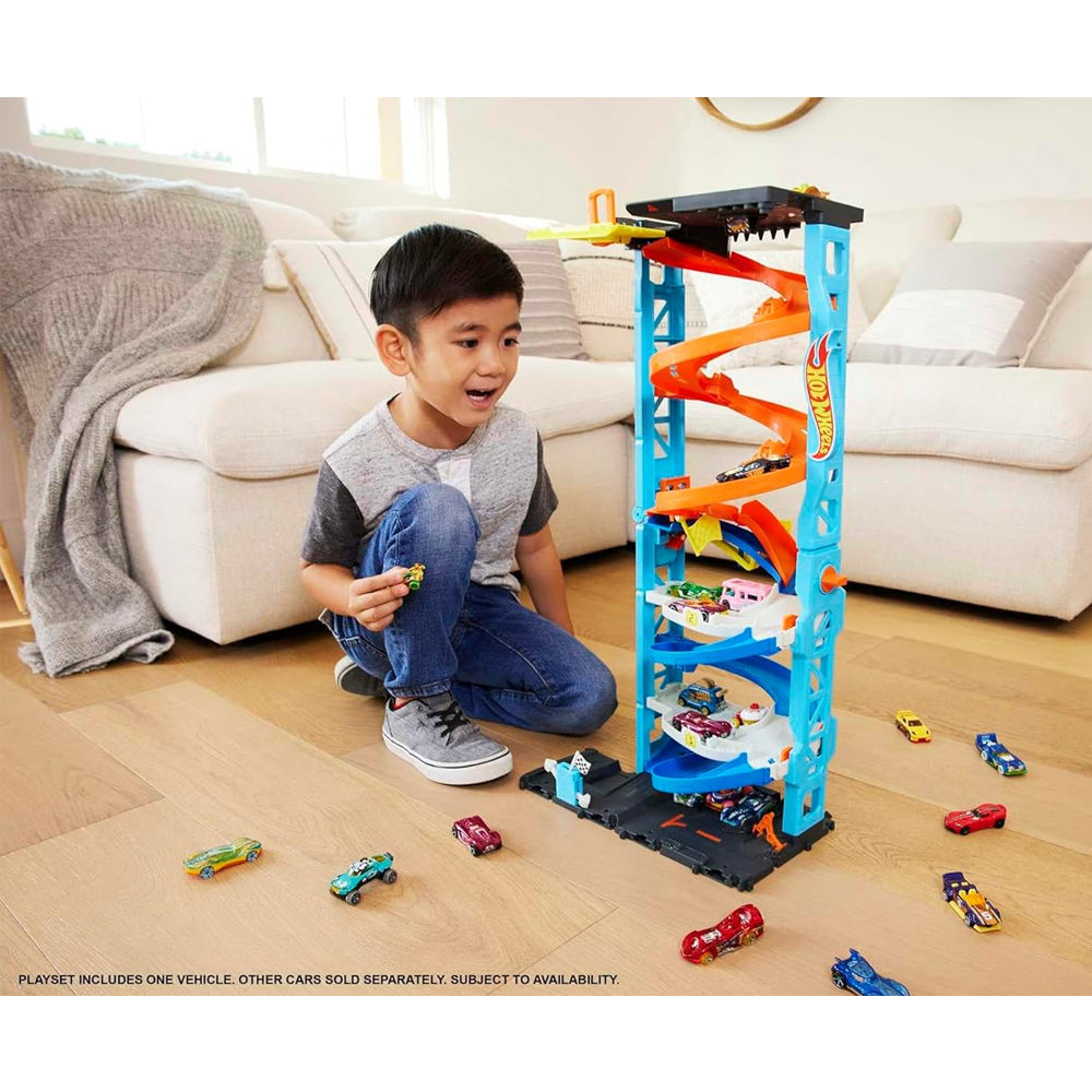 Hot Wheels City Racetrack - 2-in-1 Transforming Race Tower 1:64 Age 3+ HKX43