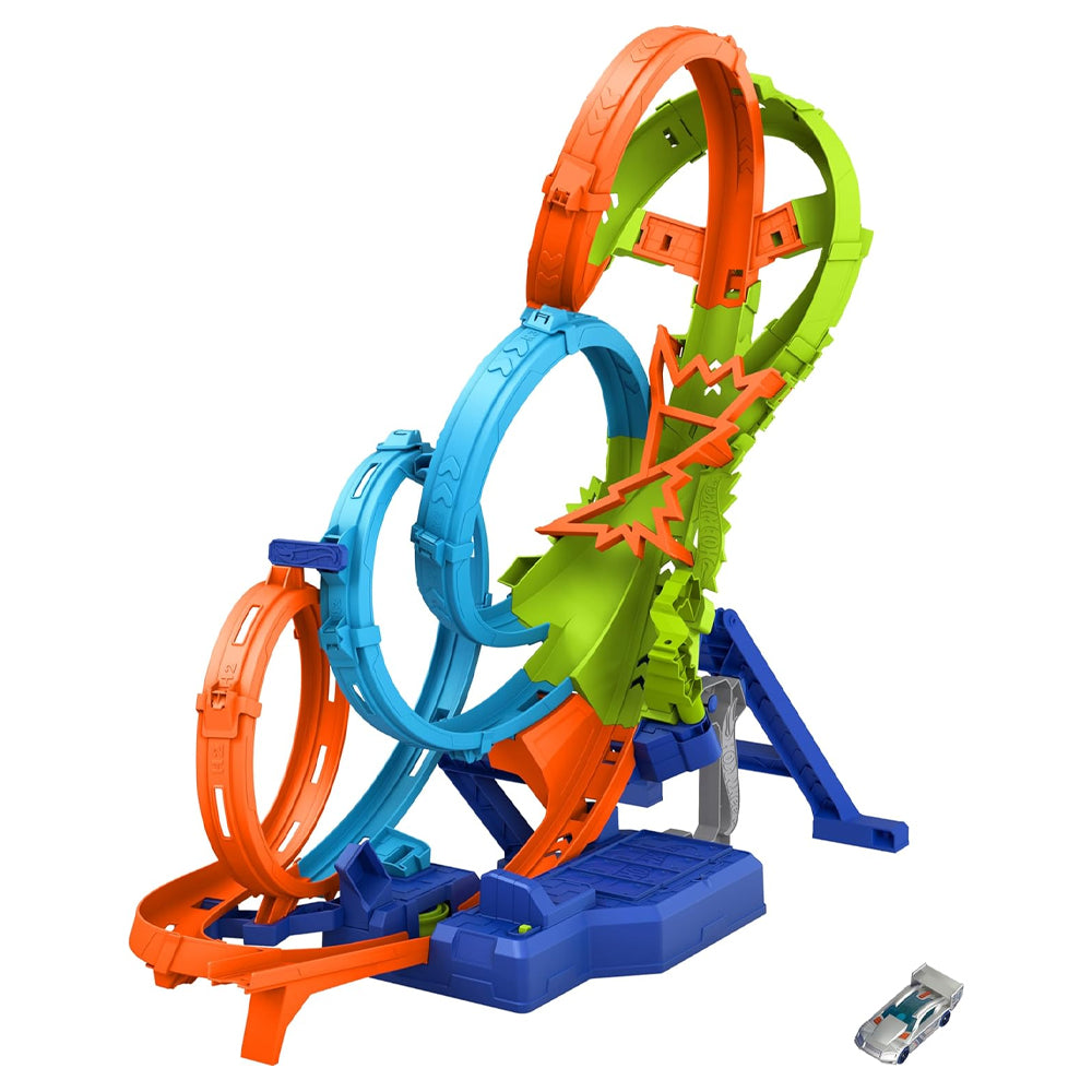 Hot Wheels City Racetrack - 4-Loop Crash-Out 1:64 Age 3+ HXR70