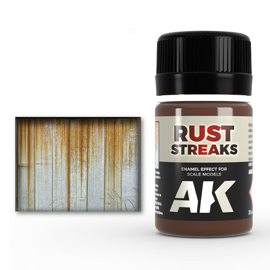 AK Interactive AK013 Rust Streaks Enamel Wash 35ml