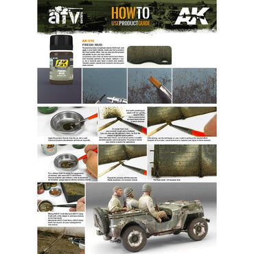 AK Interactive 16 Fresh Mud Effects 35ml Enamel Weathering
