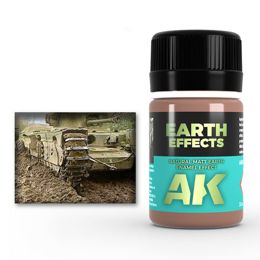 AK Interactive AK017 Earth Effect Enamel Matt Dark Earth Wash 35ml