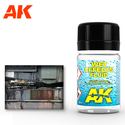 AK Interactive 79 Wet Effects Fluid 35ml Enamel Weathering