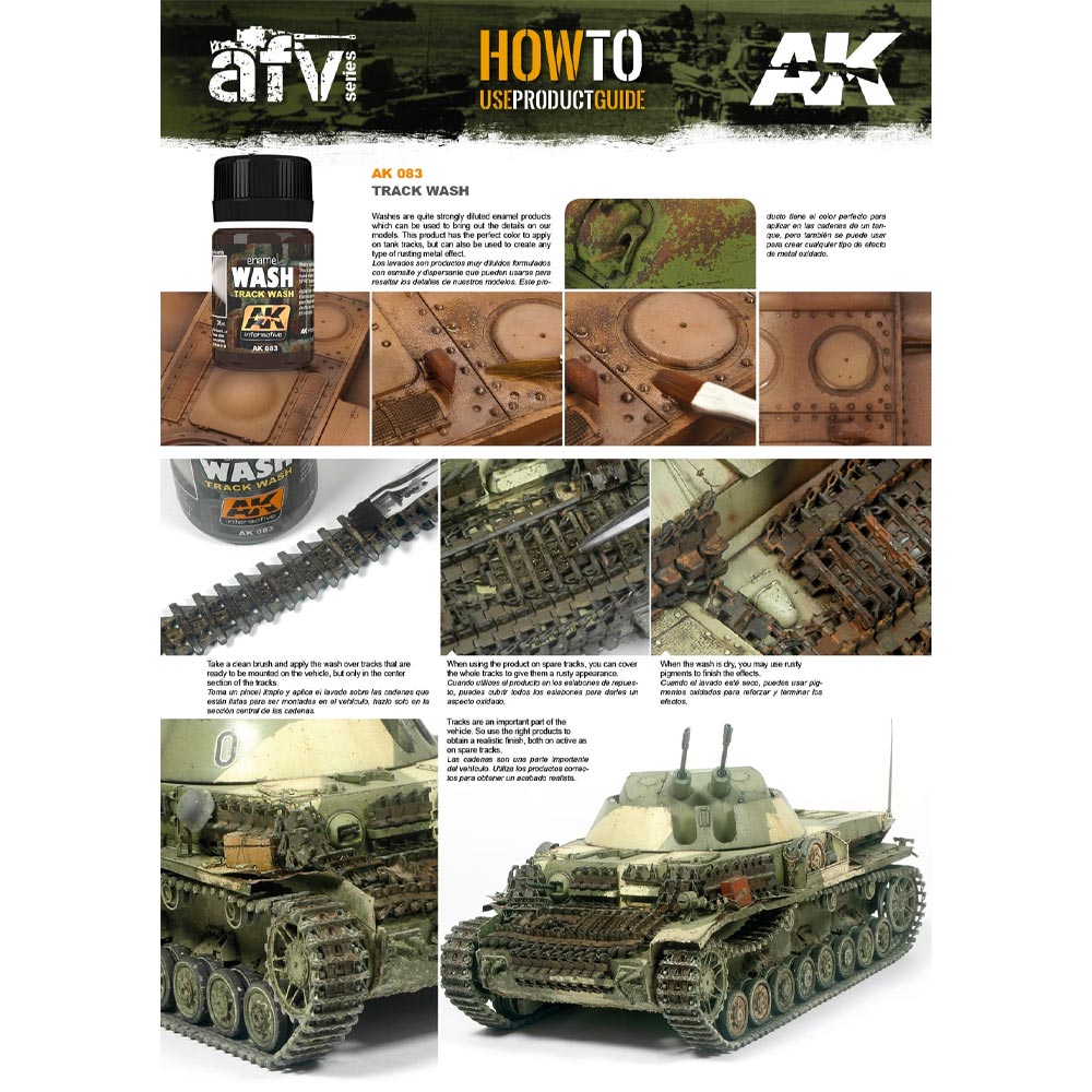 AK Interactive 83 Track Wash 35ml Enamel Weathering