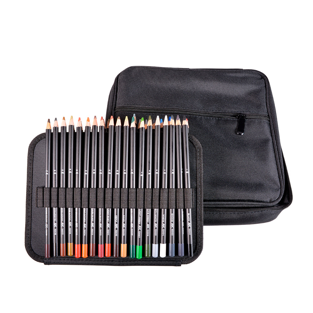 AK Interactive Weathering Pencils Full Range in Cloth Case AK10050