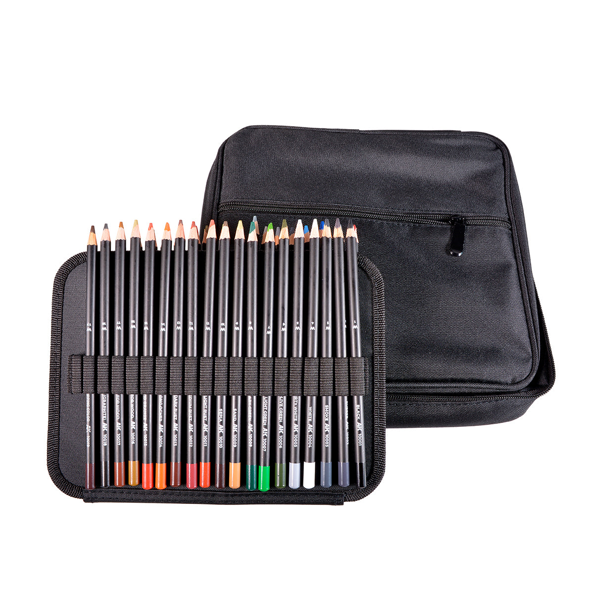 AK Interactive Weathering Pencils Full Range in Cloth Case AK10050