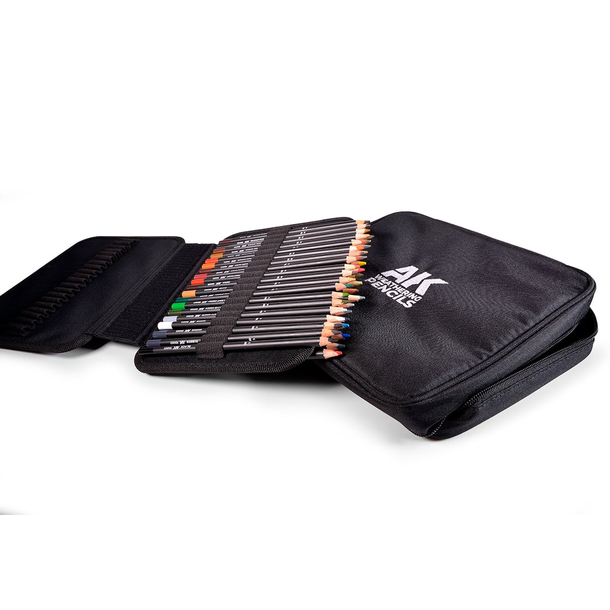 AK Interactive Weathering Pencils Full Range in Cloth Case AK10050