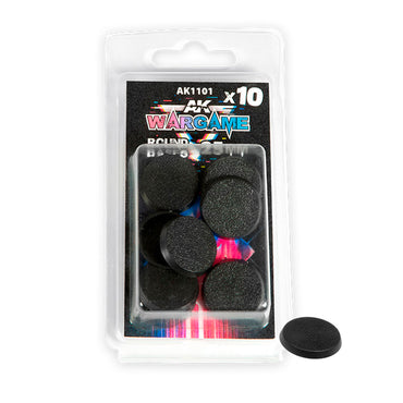 AK Interactive Plastic Miniature Bases 25mm Round Base x10 AK1101