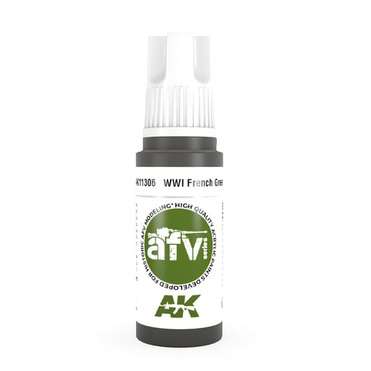 AK Interactive 11306 WWI French Green 2 17ml AFV 3G Acrylic Model Paint