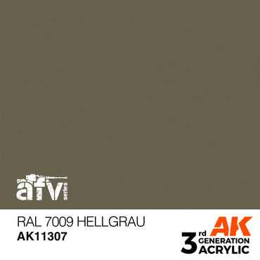 AK Interactive 11307 RAL 7009 Hellgrau 17ml AFV 3G Acrylic Model Paint