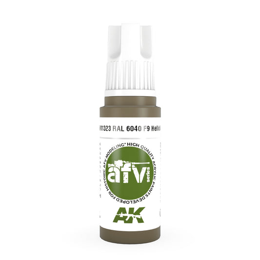 AK Interactive 11323 RAL 6040 F9 Helloliv 17ml AFV 3G Acrylic Model Paint