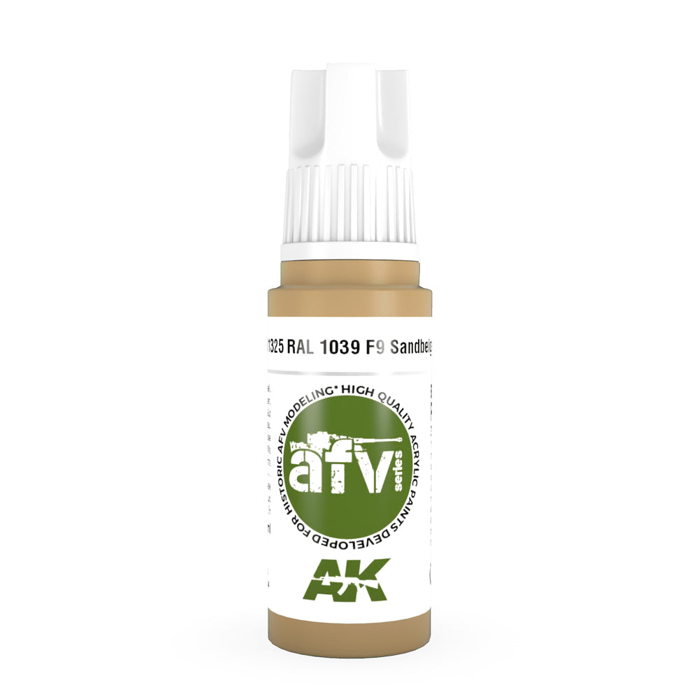 AK Interactive 11325 RAL 1039 F9 Sandbeige 17ml AFV 3G Acrylic Model Paint