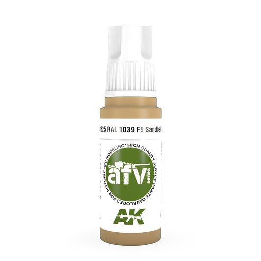 AK Interactive 11325 RAL 1039 F9 Sandbeige 17ml AFV 3G Acrylic Model Paint