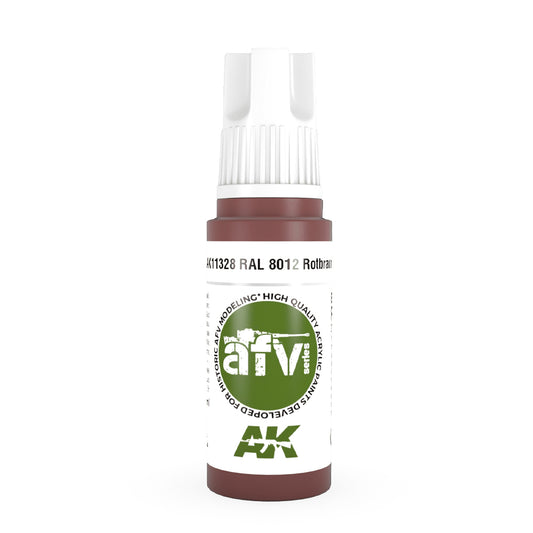 AK Interactive 11328 RAL 8012 Rotbraun 17ml AFV 3G Acrylic Model Paint