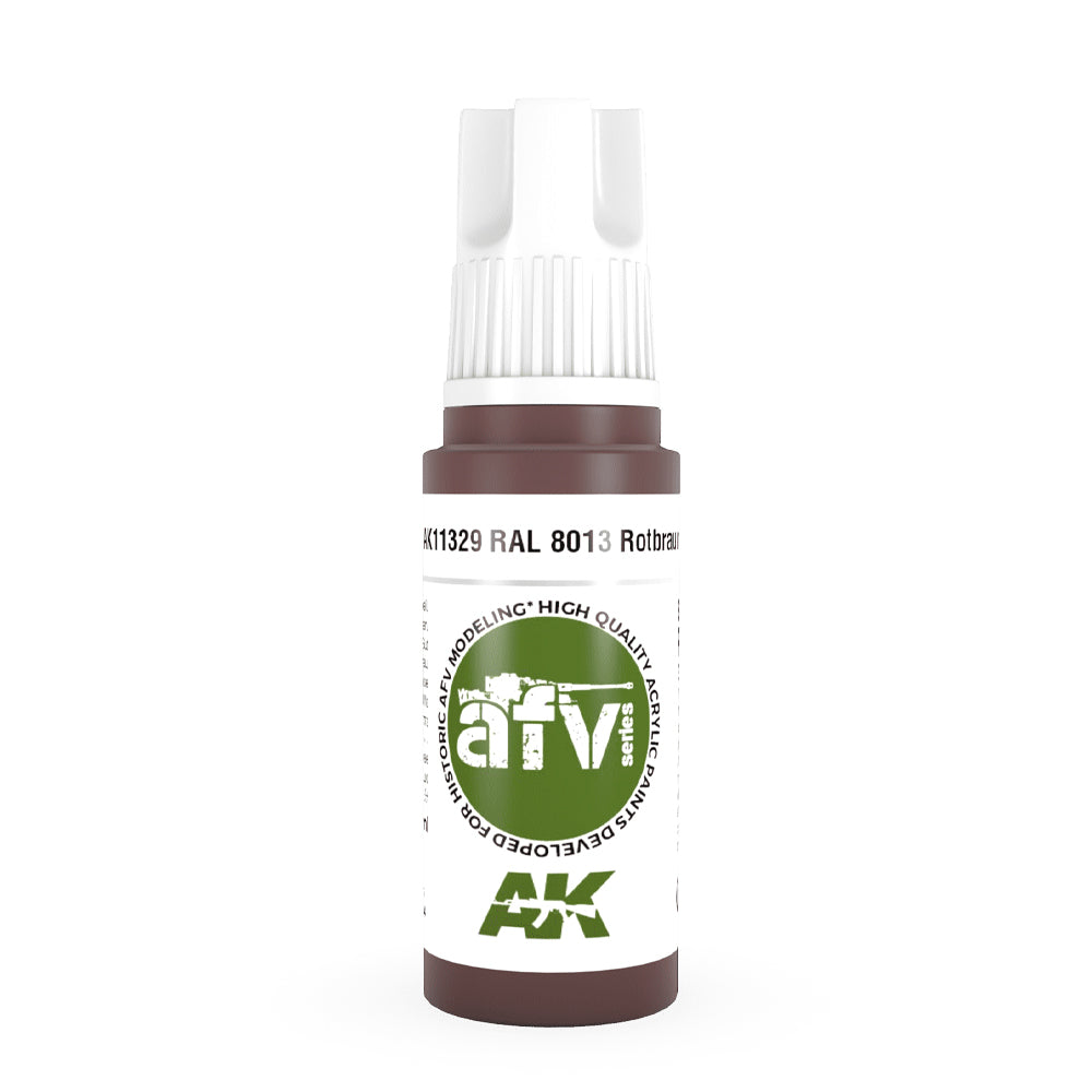 AK Interactive 11329 RAL 8013 Rotbraun 17ml AFV 3G Acrylic Model Paint