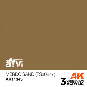 AK Interactive 11343 Merdc Sand (FS30277) 17ml AFV 3G Acrylic Model Paint
