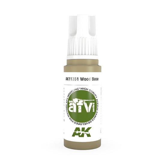 AK Interactive 11351 Wood Base 17ml AFV 3G Acrylic Model Paint