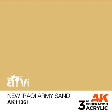 AK Interactive 11361 New Iraqi Army Sand 17ml AFV 3G Acrylic Model Paint