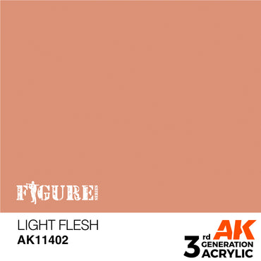 AK Interactive 11402 Light Flesh 17ml 3G Acrylic Model Paint