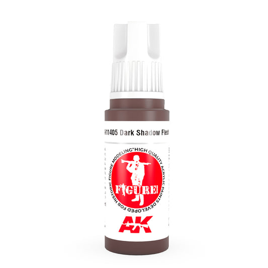 AK Interactive 11405 Dark Shadow Flesh 17ml 3G Acrylic Model Paint
