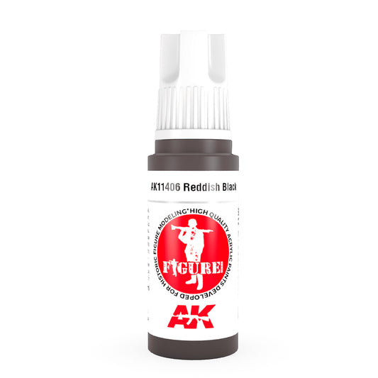 AK Interactive 11406 Reddish Black 17ml 3G Acrylic Model Paint