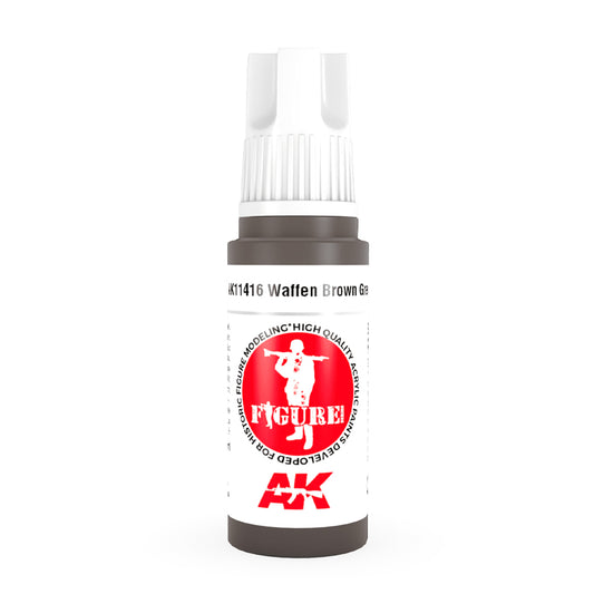 AK Interactive 11416 Waffen Brown Grey 17ml 3G Acrylic Model Paint