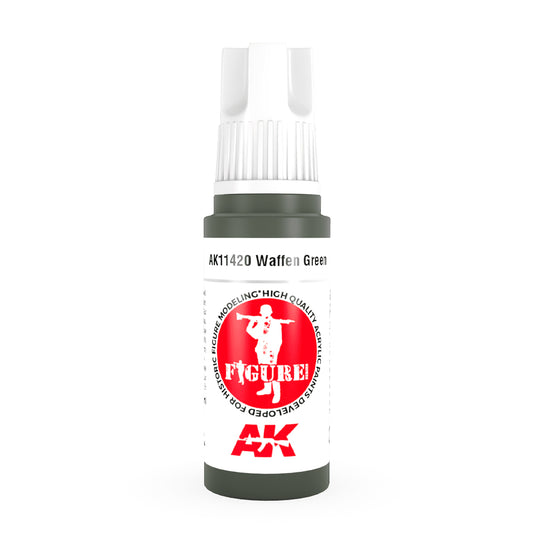 AK Interactive 11420 Waffen Green 17ml 3G Acrylic Model Paint