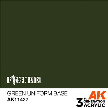 AK Interactive 11427 Green Uniform Base  17ml 3G Acrylic Model Paint