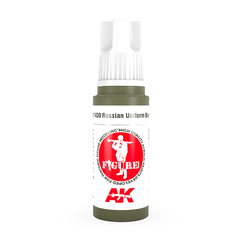 AK Interactive 11430 Russian Uniform Base 17ml 3G Acrylic Model Paint