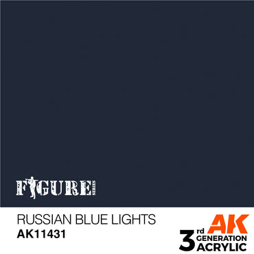 AK Interactive 11431 Russian Blue Lights 17ml 3G Acrylic Model Paint