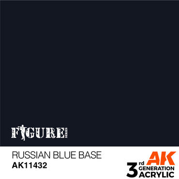 AK Interactive 11432 Russian Blue Base 17ml 3G Acrylic Model Paint