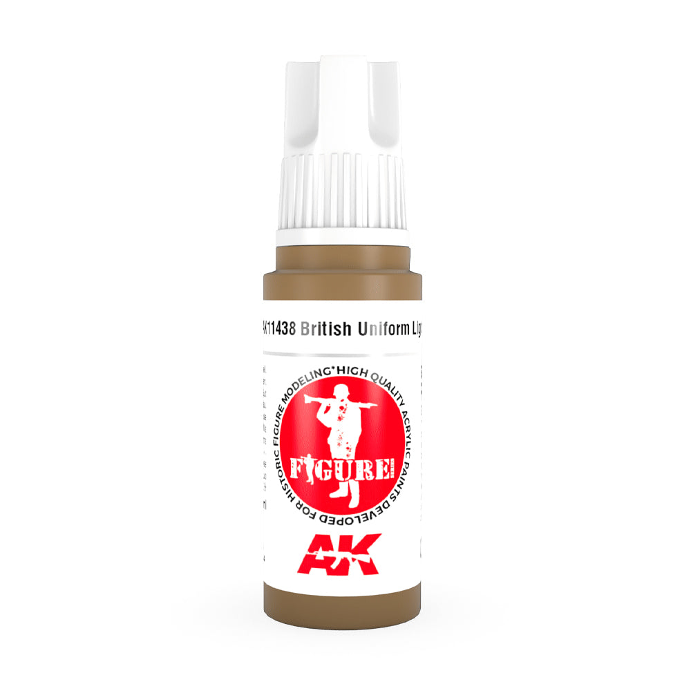 AK Interactive 11438 British Uniform Lights 17ml 3G Acrylic Model Paint
