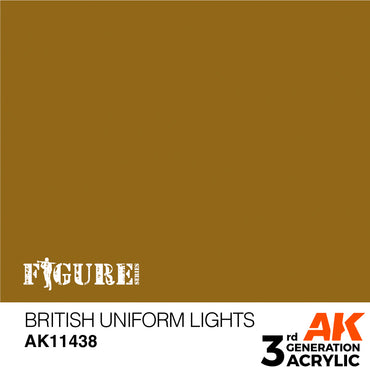 AK Interactive 11438 British Uniform Lights 17ml 3G Acrylic Model Paint