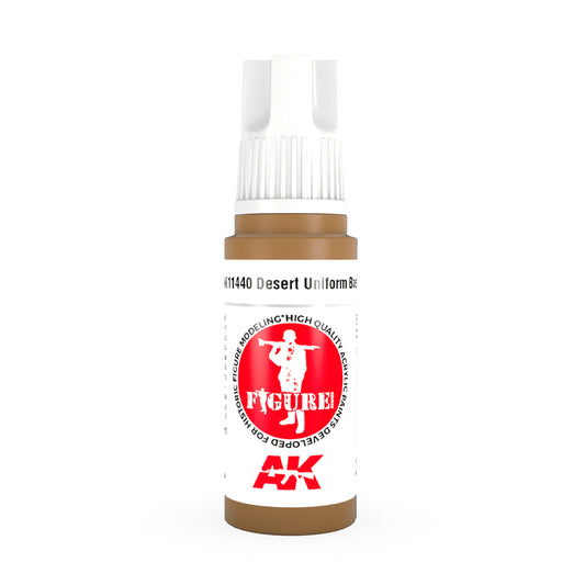 AK Interactive 11440 Desert Uniform Base 17ml 3G Acrylic Model Paint