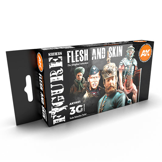 AK Interactive 11621 Flesh and Skin 3G Acrylic Paint Set