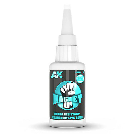 AK Interactive 12015 Magnet Cyanocrylate Glue Ultra Resistant 20g