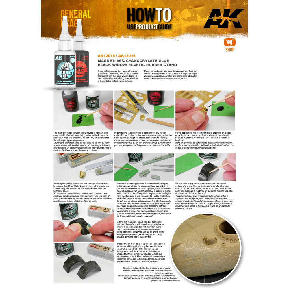 AK Interactive 12015 Magnet Cyanocrylate Glue Ultra Resistant 20g