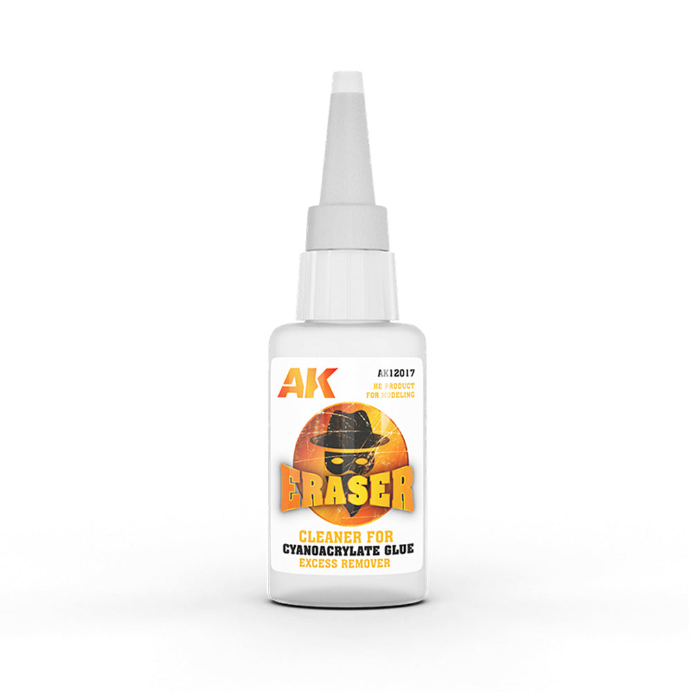 AK Interactive 12017 Eraser Cleaner for Cyanocrylate Glue Excess Remover 20g