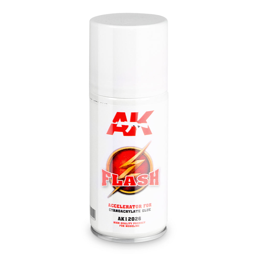AK Interactive 12026 Flash - Accelerator for Cyanoacrylate Glue 150ml Spray Can