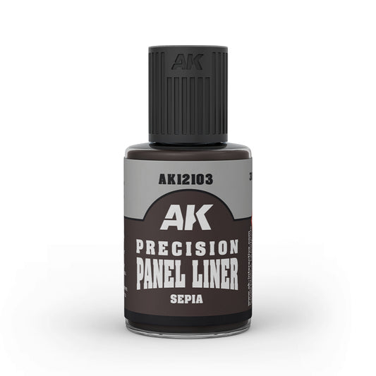 AK Interactive 12103 Precision Panel Liner - Sepia 30ml