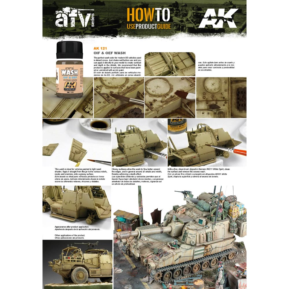 AK Interactive 121 Wash For OIF/OEF US Vehicles 35ml Enamel Weathering