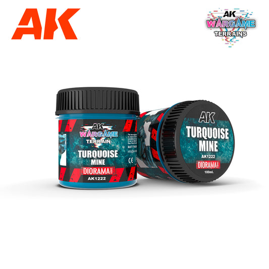AK Interactive 1222 Turquoise Mine 100ml Wargame Terrain Diorama