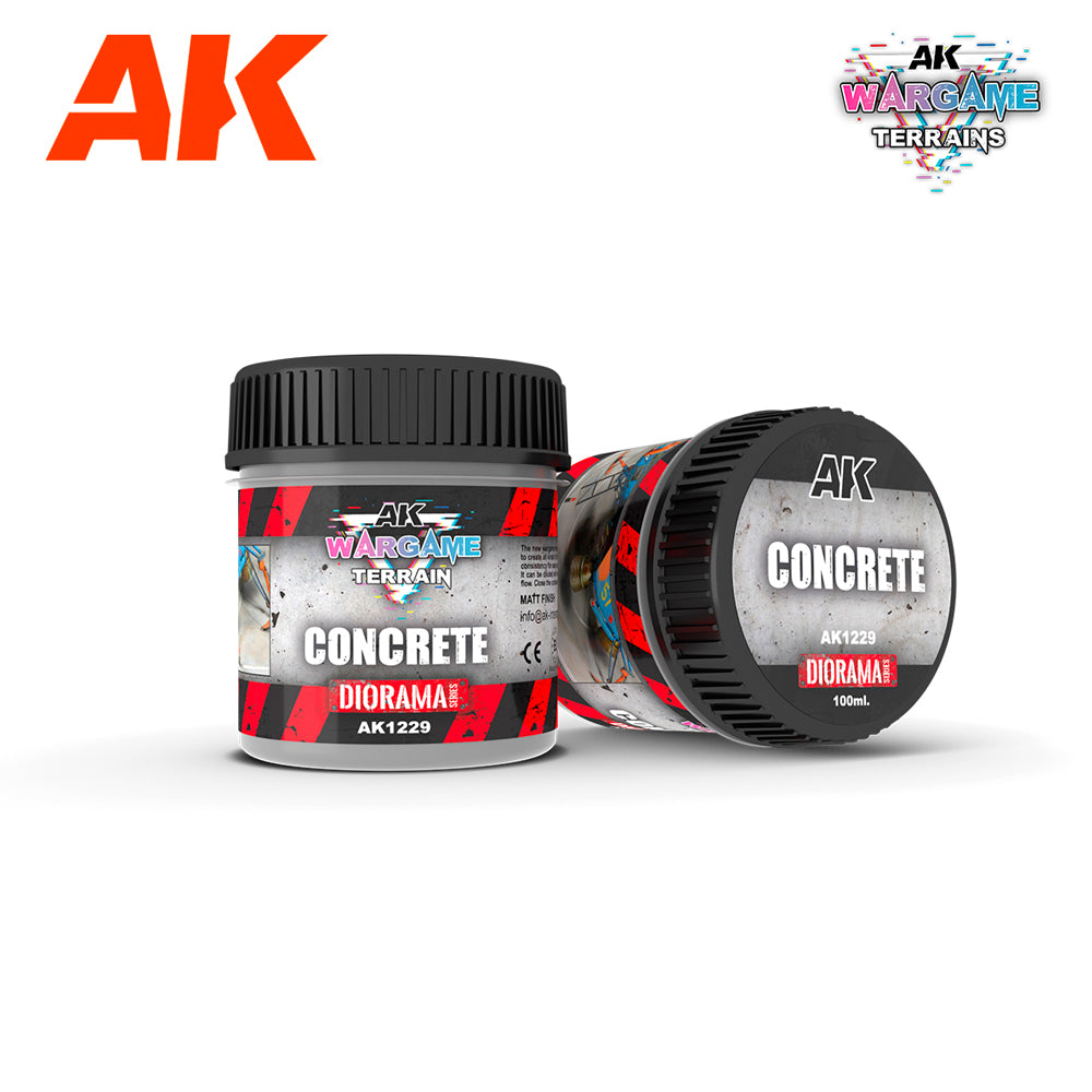 AK Interactive 1229 Concrete 100ml Wargame Terrain Diorama